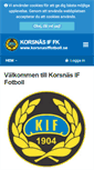Mobile Screenshot of korsnasiffotboll.se