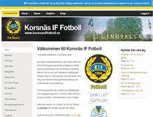Tablet Screenshot of korsnasiffotboll.se